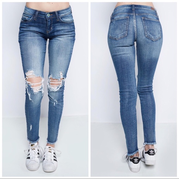 CLEARANCE-NO OFFERS‼️Rio Frayed Hem Skinny - Picture 4 of 4